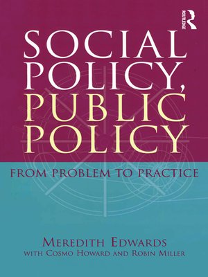 cover image of Social Policy, Public Policy